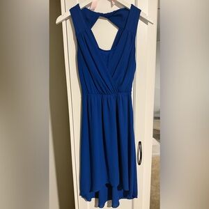 Express Royal Blue V-Neck Top